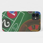 Roulette-Tabelle mit Chips und Rad Case-Mate iPhone Hülle (Rückseite (Horizontal))