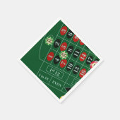 Roulette Table Casino Paper Napkin Set Serviette (Ecke)