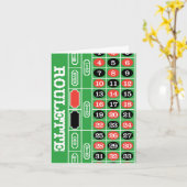 Roulette Table - Casino-Spiel zum Gewinnen Karte (Gelbe Blume)