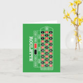 Roulette Table - Casino-Spiel zum Kartengewinnen Karte (Gelbe Blume)