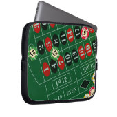 Roulette Table Laptop Sleeve (Vorne Rechts)