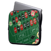 Roulette Table Laptop Sleeve (Vorderseite Links)