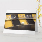 Roulette Wheel Black and Yellow Karte (Gelbe Blume)