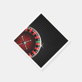 Roulette Wheel Casino Paper Napkin Set Serviette (Ecke)