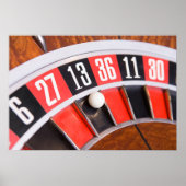 Roulette Wheel Closeup Poster (Vorne)