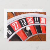 Roulette Wheel Closeup Postkarte (Vorne/Hinten)