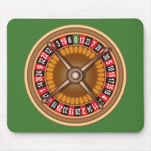 Roulette Wheel Custom Mousepad (Vorne)