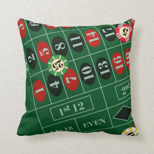 Roulette Wheel Custom Pillow Kissen