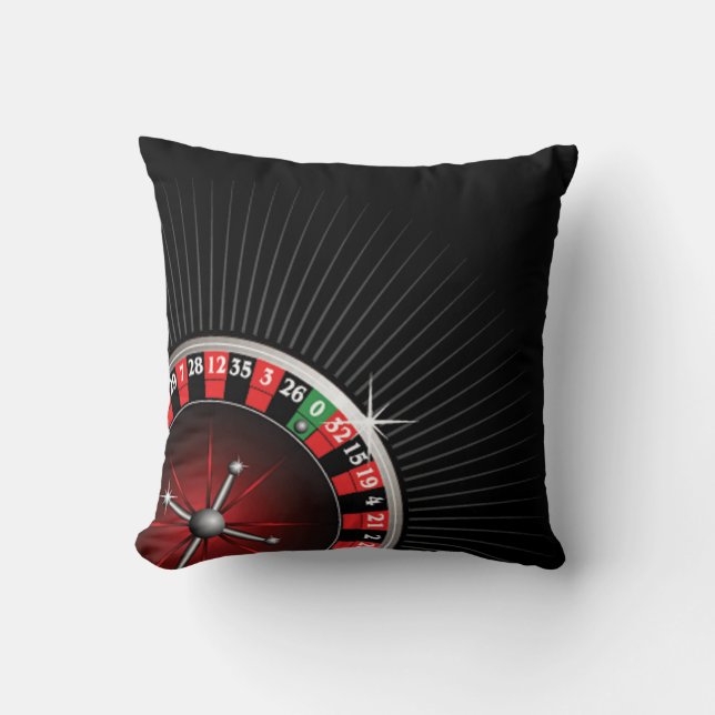 Roulette Wheel Custom Pillow Kissen (Vorderseite)
