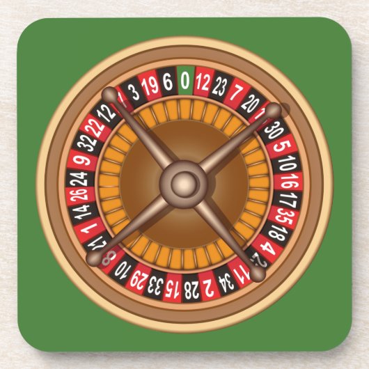 Roulette Wheel Custom Untersetzer (Vorderseite)