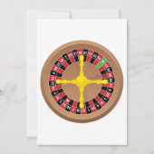 Roulette Wheel Einladungen (Vorderseite)