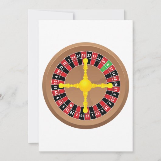 Roulette Wheel Einladungen (Vorderseite)