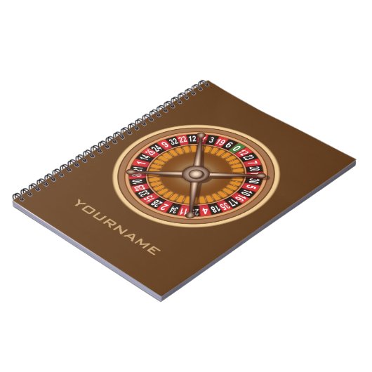 Roulette Wheel - individuelles Notebook Notizblock (Linke Seite)