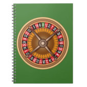 Roulette Wheel - individuelles Notebook Notizblock (Vorderseite)