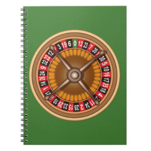 Roulette Wheel - individuelles Notebook Notizblock