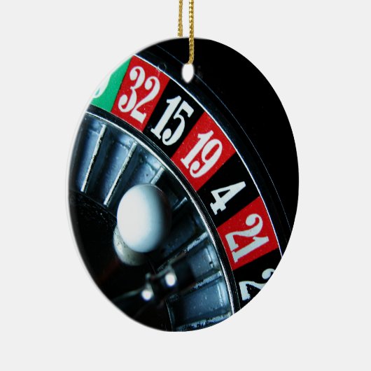Roulette Wheel Keramik Ornament (Rechts)