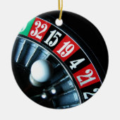 Roulette Wheel Keramik Ornament (Vorne)