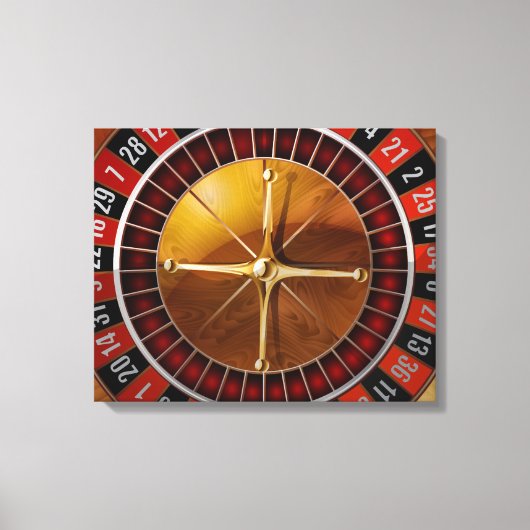 Roulette Wheel Leinwanddruck (Vorderseite)