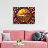 Roulette Wheel Leinwanddruck (Insitu (Wohnzimmer))