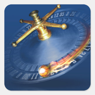 Roulette Wheel Quadratischer Aufkleber