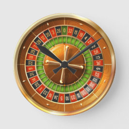 Roulette Wheel Round Clock Runde Wanduhr