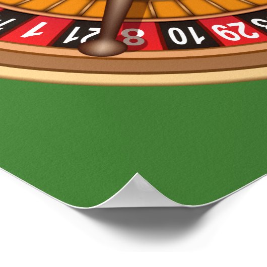 Roulette Wheel Sonderposter Poster (Ecke)