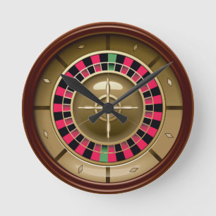 Roulette Wheel Wall Clock (ohne Zahlen) Runde Wanduhr