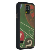 Roulettetisch mit Chips und Rädern (Rechts)