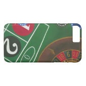 Roulettetisch mit Chips und Rädern Case-Mate iPhone Hülle (Rückseite (Horizontal))