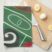 Roulettetisch mit Chips und Rädern Küchentuch (Viertel Falte)