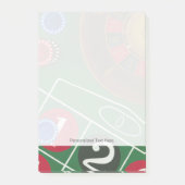 Roulettetisch mit Chips und Rädern Post-it Klebezettel (Vorderseite)