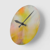 Round Acrylic Wall ClocAbstract Poppies Photograph Runde Wanduhr (Winkel)