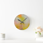 Round Acrylic Wall ClocAbstract Poppies Photograph Runde Wanduhr (Zuhause)