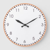 Round Acrylic Wall Clock Große Wanduhr (Vorderseite)