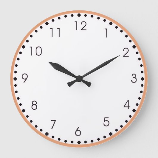 Round Acrylic Wall Clock Große Wanduhr (Vorderseite)