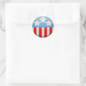 Round America Sticker (Tasche)