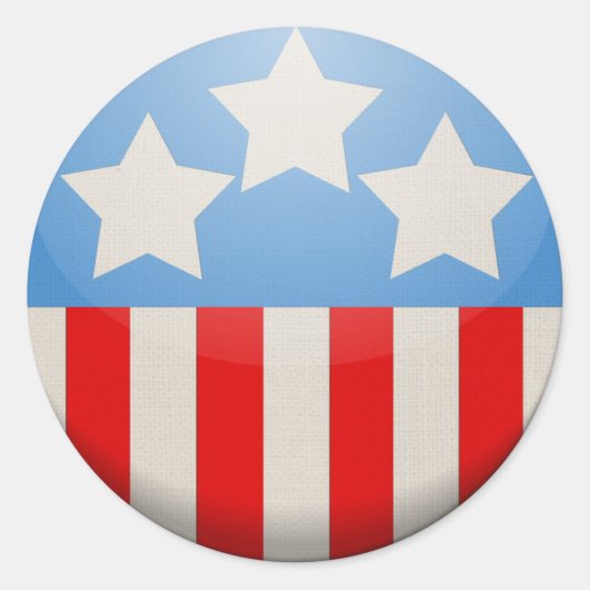 Round America Sticker (Vorderseite)