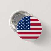 Round American Flag Button (Vorne & Hinten)