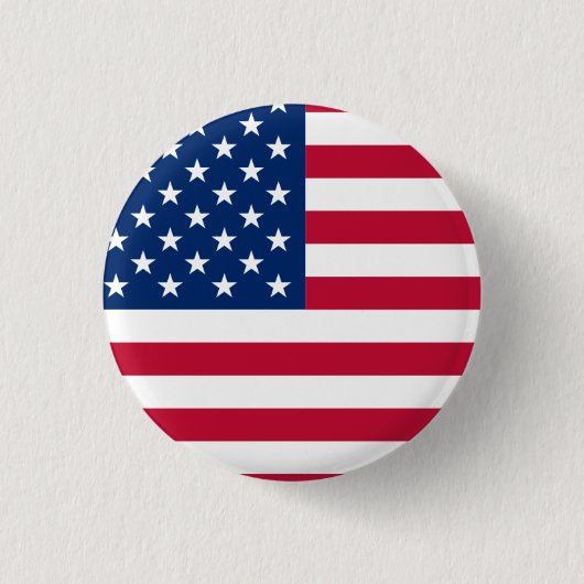 Round American Flag Button (Vorderseite)