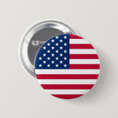 Round American Flag - Perfekt für Button (Vorne & Hinten)
