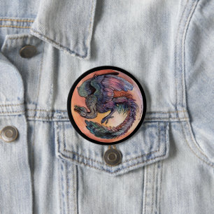 Round Archaeopteryx Button