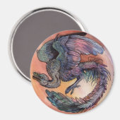 Round Archaeopteryx Magnet (Vorderseite/Rückseite)