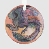 Round Archaeopteryx Ornament (Rückseite)