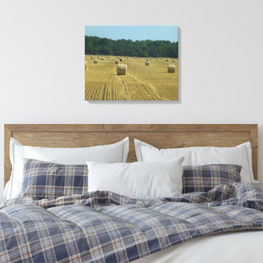 Round Bales Leinwanddruck (Insitu (Schlafzimmer))