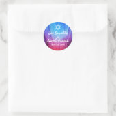 Round Bar Mitzvah Stickers | Rot | Feuereis (Tasche)