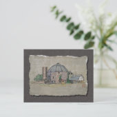 Round Barn Postkarte (Stehend Vorderseite)