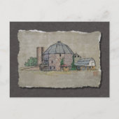 Round Barn Postkarte (Vorderseite)