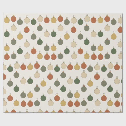 Round Baubles Pattern			 Geschenkpapier (Flach)