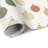 Round Baubles Pattern			 Geschenkpapier (Rolleneckpunkt)