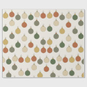 Round Baubles Pattern Geschenkpapier (Flach)